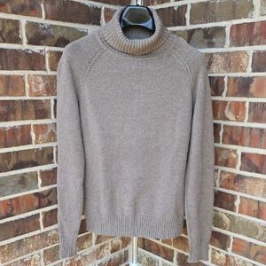 JEANNE PIERRE Women's Taupe Turtleneck Sweater